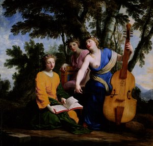 De Muzen Melpomene, Erato en Polymnia